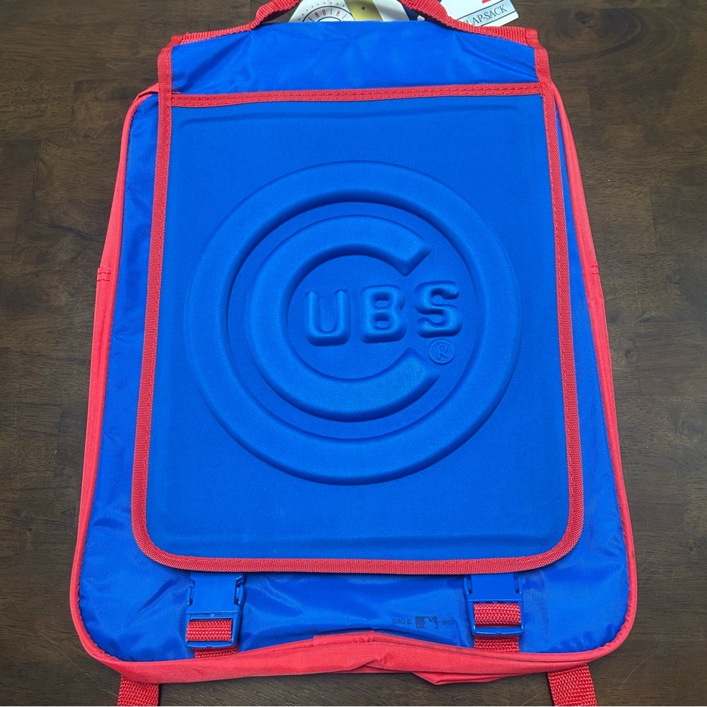 NWT Genuine MLB Merchandise‎ Chicago Cubs Big Impressions Flapsack Backpack